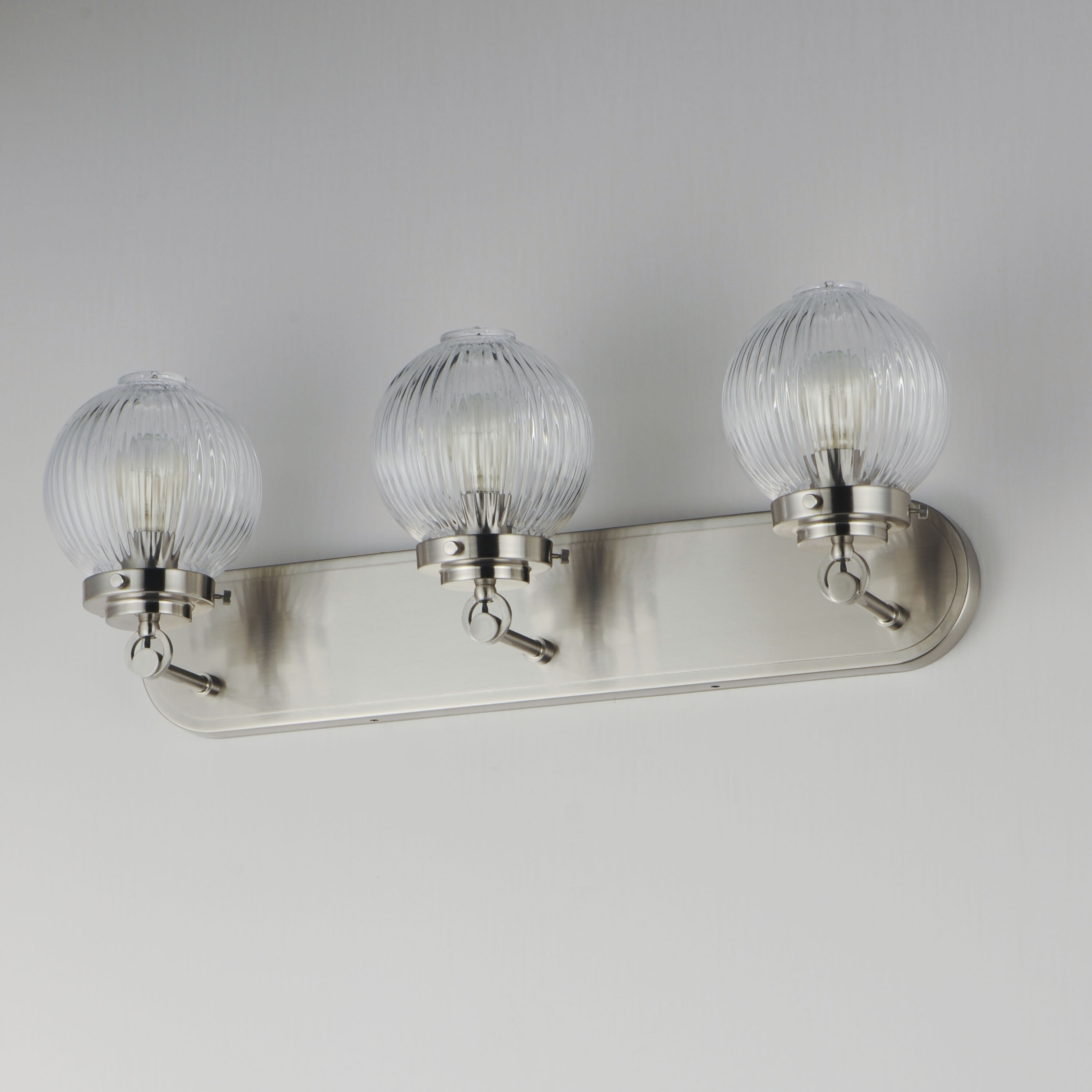 Kasbah 3 Light 25.5 inch Satin Nickel Bath Vanity Wall Light