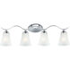 Vital 4 Light 32 inch Polished Chrome Bath Vanity Wall Light