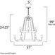 Haven 9 Light 27 inch Oil Rubbed Bronze and Antique Brass Multi-Tier Chandelier Ceiling Light
