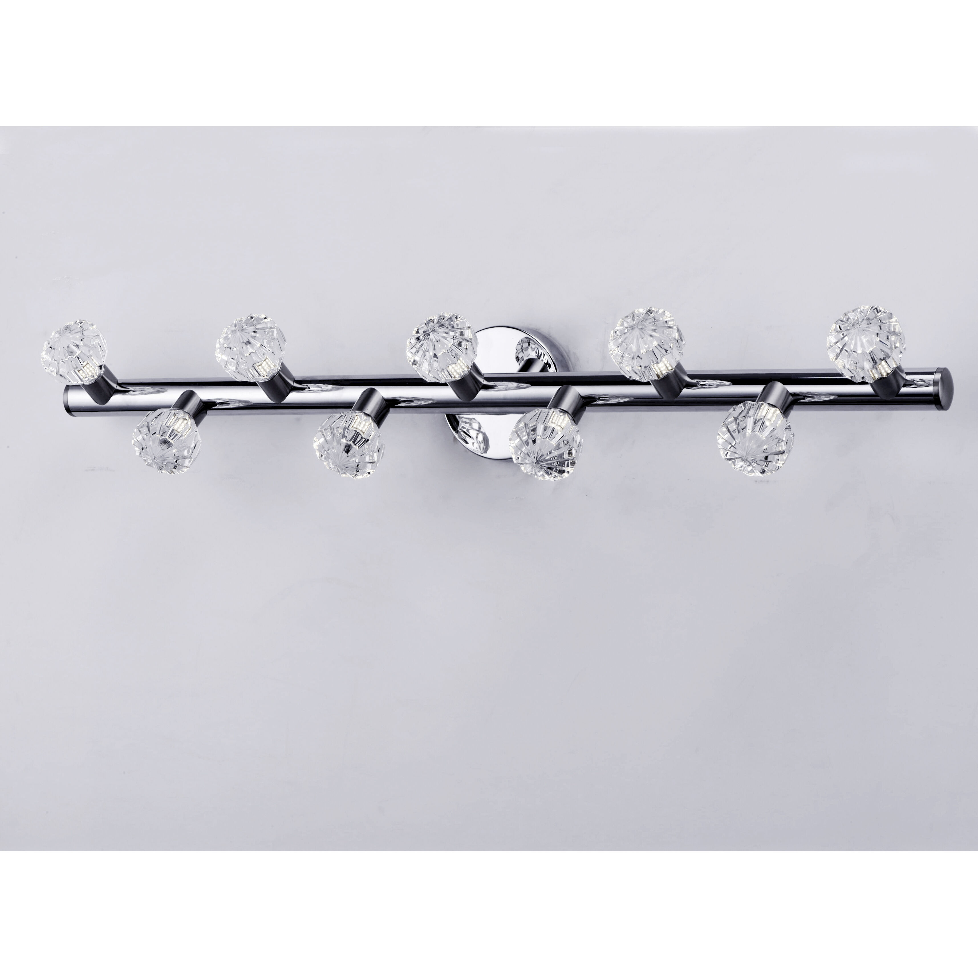 Bejewel LED LED 34 inch Polished Nickel and Satin Nickel Vanity Light Wall Light