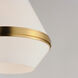 Giza 1 Light 15.5 inch Satin Brass Single Pendant Ceiling Light