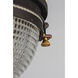 Portside 1 Light 11.75 inch Oil Rubbed Bronze and Antique Brass Outdoor Flush Mount