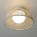 Cestino 1 Light 15.75 inch Weathered White Flush Mount Ceiling Light