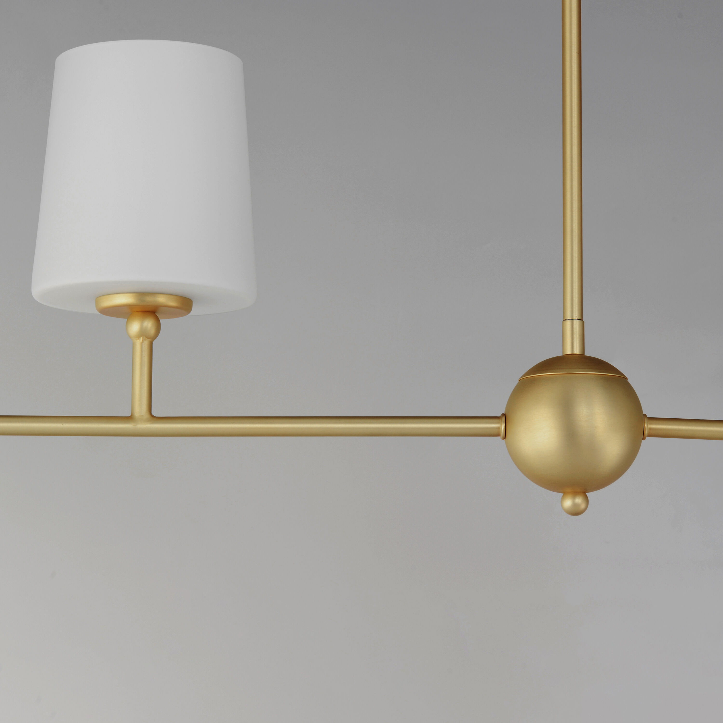 Bristol 4 Light 48 inch Satin Brass Linear Pendant Ceiling Light