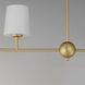 Bristol 4 Light 48 inch Satin Brass Linear Pendant Ceiling Light