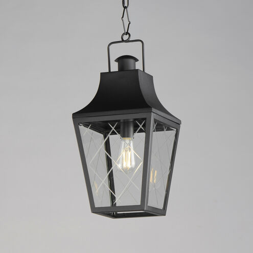 Storybook 1 Light 9.5 inch Black Outdoor Pendant