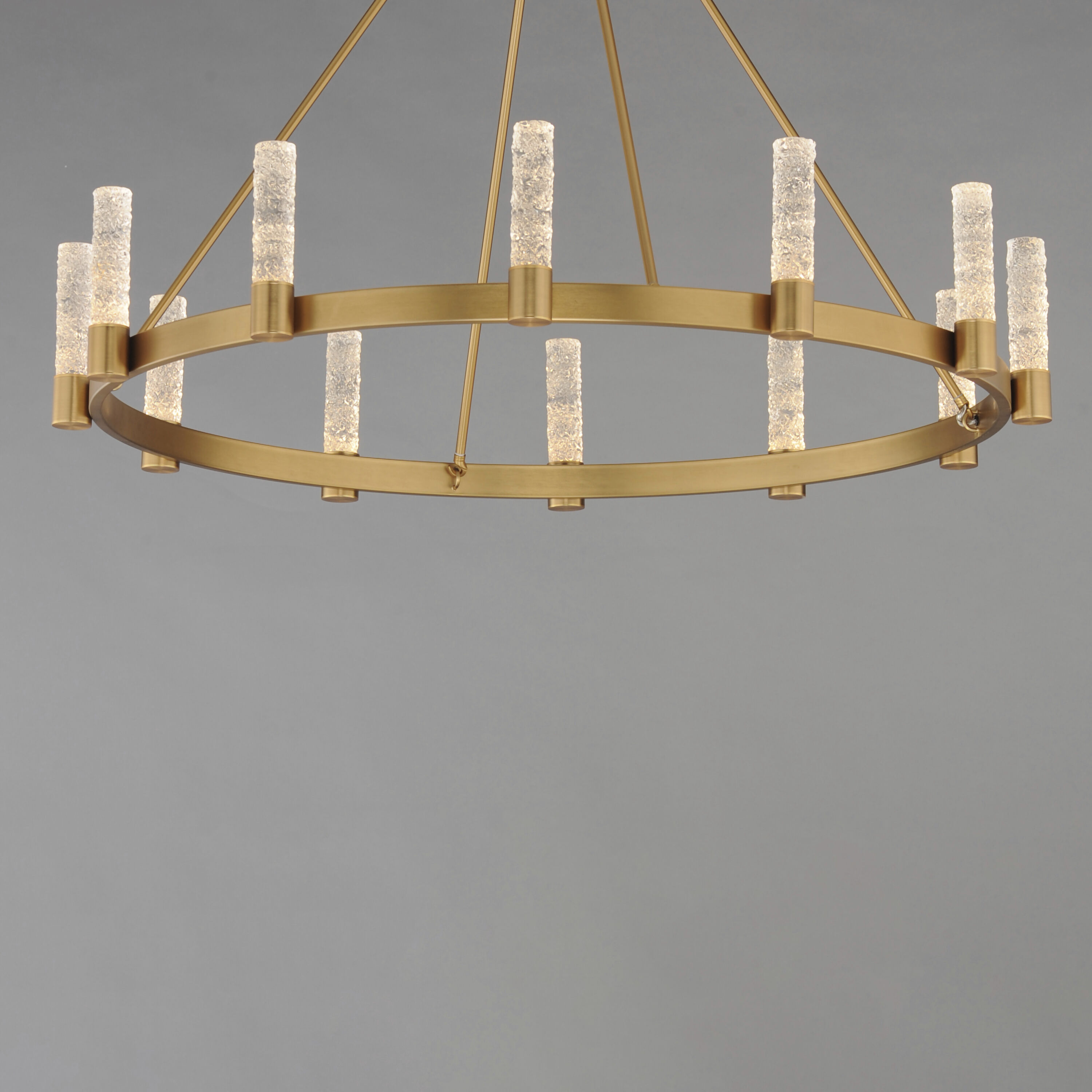 Duchess LED 44 inch Natural Aged Brass Chandelier Ceiling Light