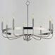 Frankie 8 Light 29 inch Satin Nickel Single-Tier Chandelier Ceiling Light