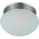 Essentials - 588x 1 Light 7.5 inch Satin Nickel Flush Mount Ceiling Light in Frosted