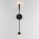 Vela 1 Light 5 inch Black ADA Wall Sconce Wall Light