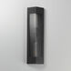 Triform 2 Light 20 inch Black and Antique Brass Outdoor Wall Mount