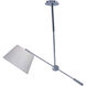 Hotel LED 11.75 inch Polished Chrome Single Pendant Ceiling Light