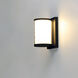 Barrel LED 7.25 inch Black Outdoor Wall Mount