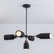 Pompeii 5 Light 36.5 inch Lava and Black Chandelier Ceiling Light