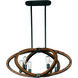 Bodega Bay 6 Light 22.25 inch Anthracite Multi-Light Pendant Ceiling Light in Bulb Not Included