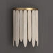 Marimba 1 Light 5 inch Weathered White Wall Sconce Wall Light
