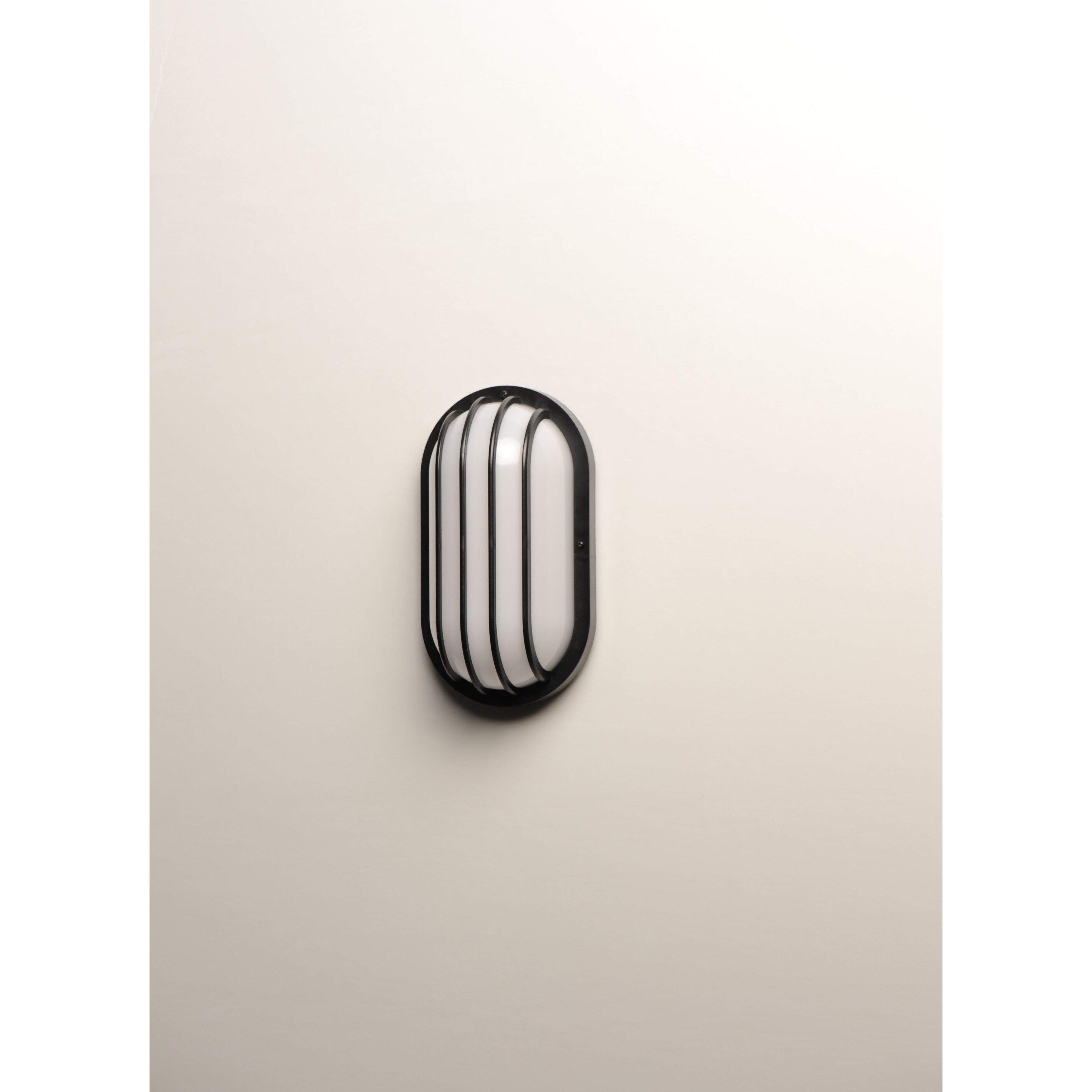 Bulwark LED 6 inch Black Outdoor Wall Mount