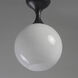 Neve 1 Light 9 inch Black Semi-Flush Mount Ceiling Light
