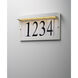 Address LED 7 inch White Outdoor Wall Mount