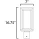 Cabana VX 1 Light 16.75 inch Black Outdoor Pole/Post Mount