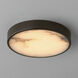 Slab LED 7.25 inch Dark Bronze Flush Mount Ceiling Light