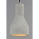 Crete LED 6 inch Polished Chrome Single Pendant Ceiling Light