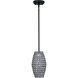 Glimmer 3 Light 6 inch Bronze Single Pendant Ceiling Light