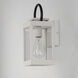 Nassau Vivex 1 Light 12.75 inch White and Black Outdoor Wall Mount
