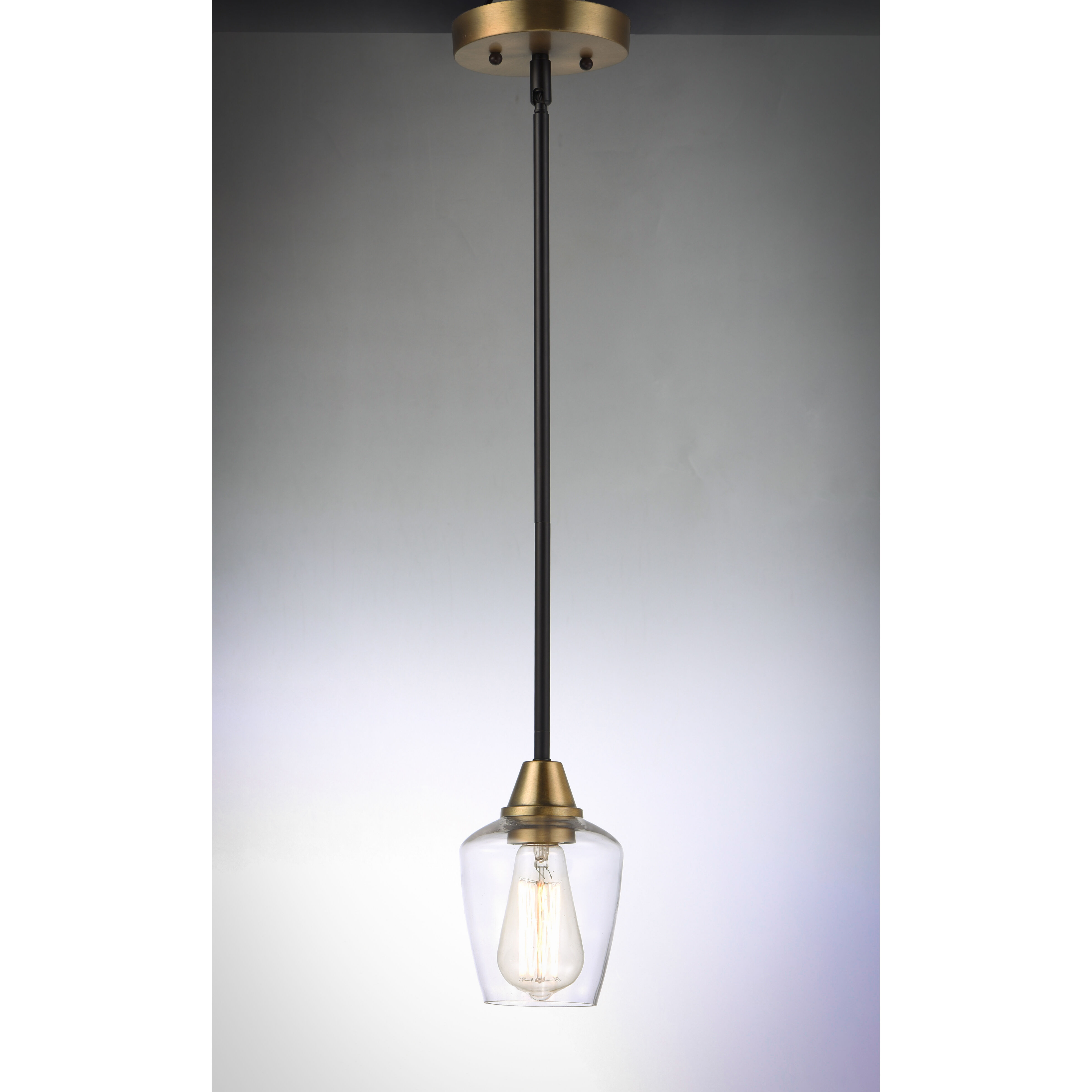 Goblet 1 Light 5 inch Bronze/Antique Brass Mini Pendant Ceiling Light in Bronze and Antique Brass, Bulb Not Included