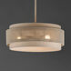 Seacliff 3 Light 20 inch Natural Aged Brass Single Pendant Ceiling Light
