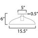 Fleur 1 Light 15.5 inch White and Gold Flush Mount Ceiling Light