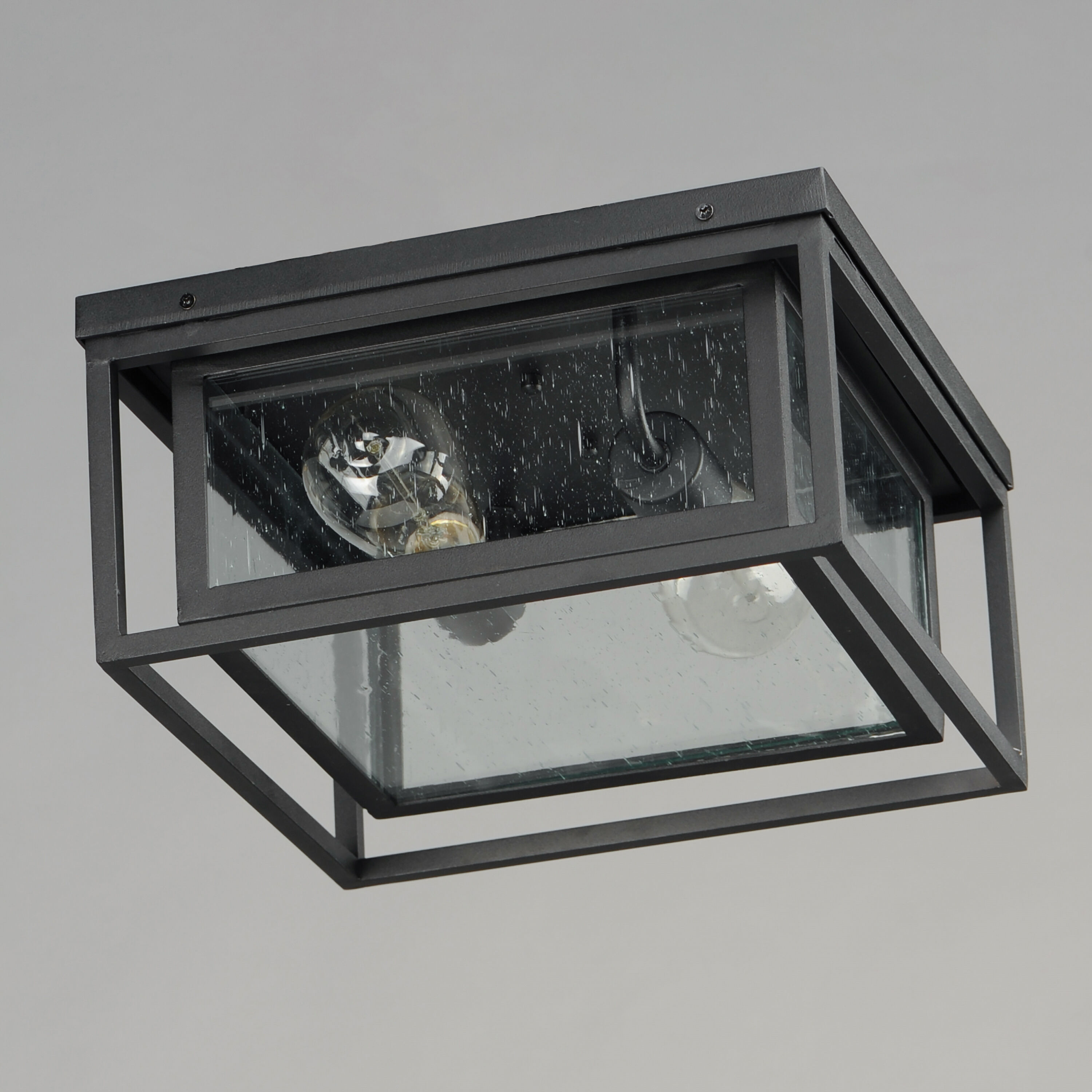Cabana 2 Light 12 inch Black Outdoor Flush Mount