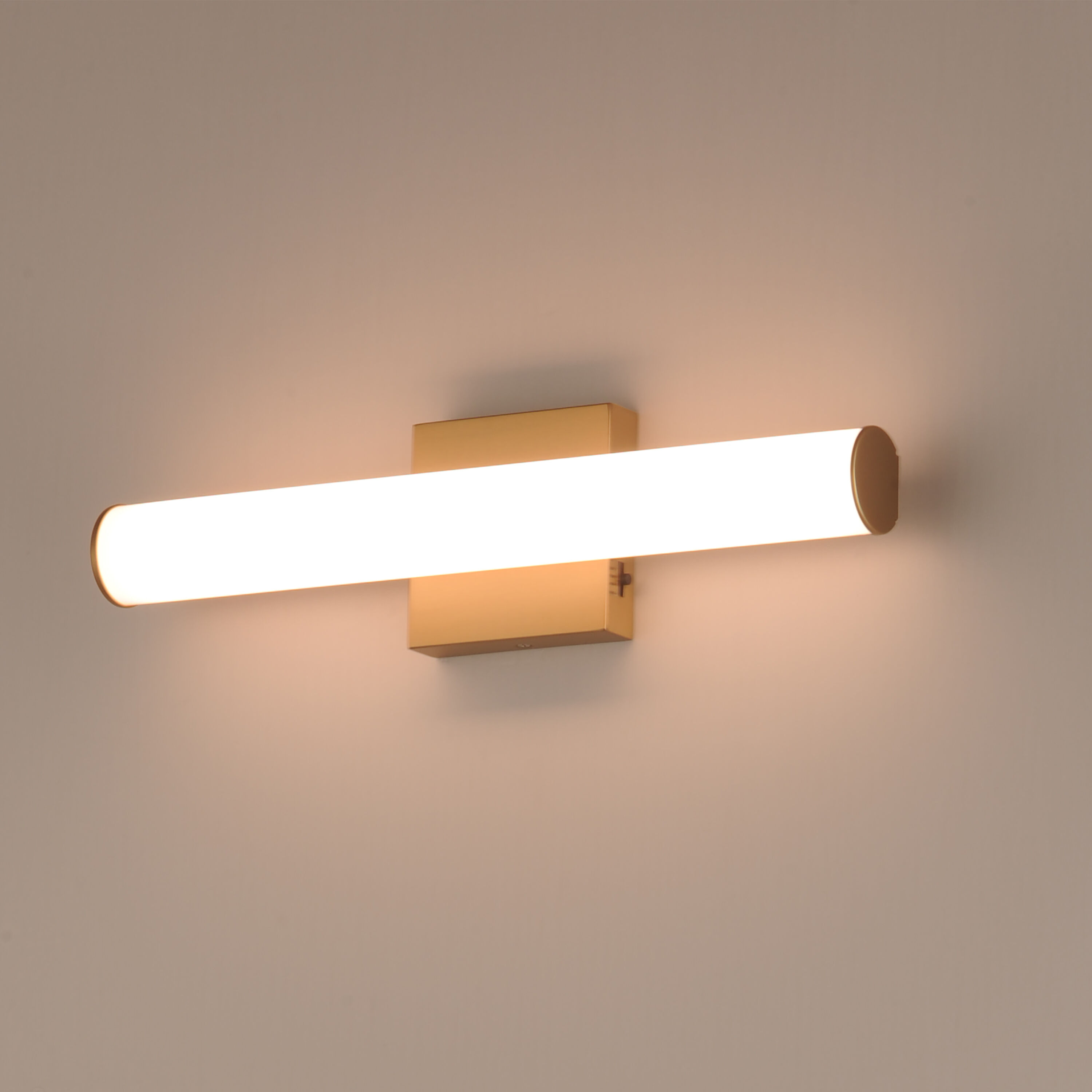 Rail 5CCT LED 18 inch Natural Aged Brass Bath Vanity Light Wall Light