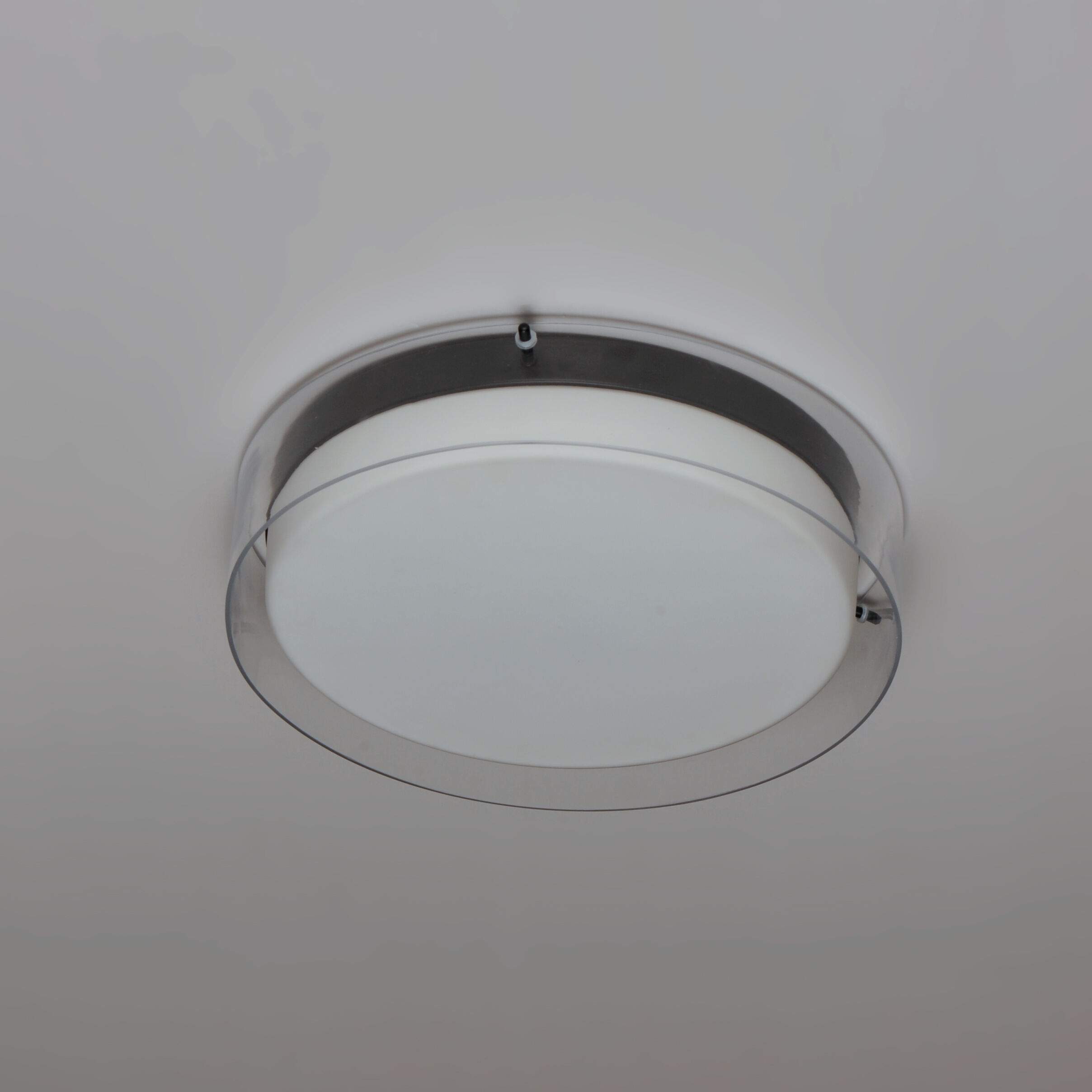 Duo LED 16 inch Black Flush Mount Ceiling Light