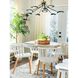 Scan LED 43.25 inch Black and Satin Brass Chandelier Ceiling Light