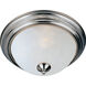 Essentials - 584x 3 Light 15.5 inch Satin Nickel Flush Mount Ceiling Light in Frosted
