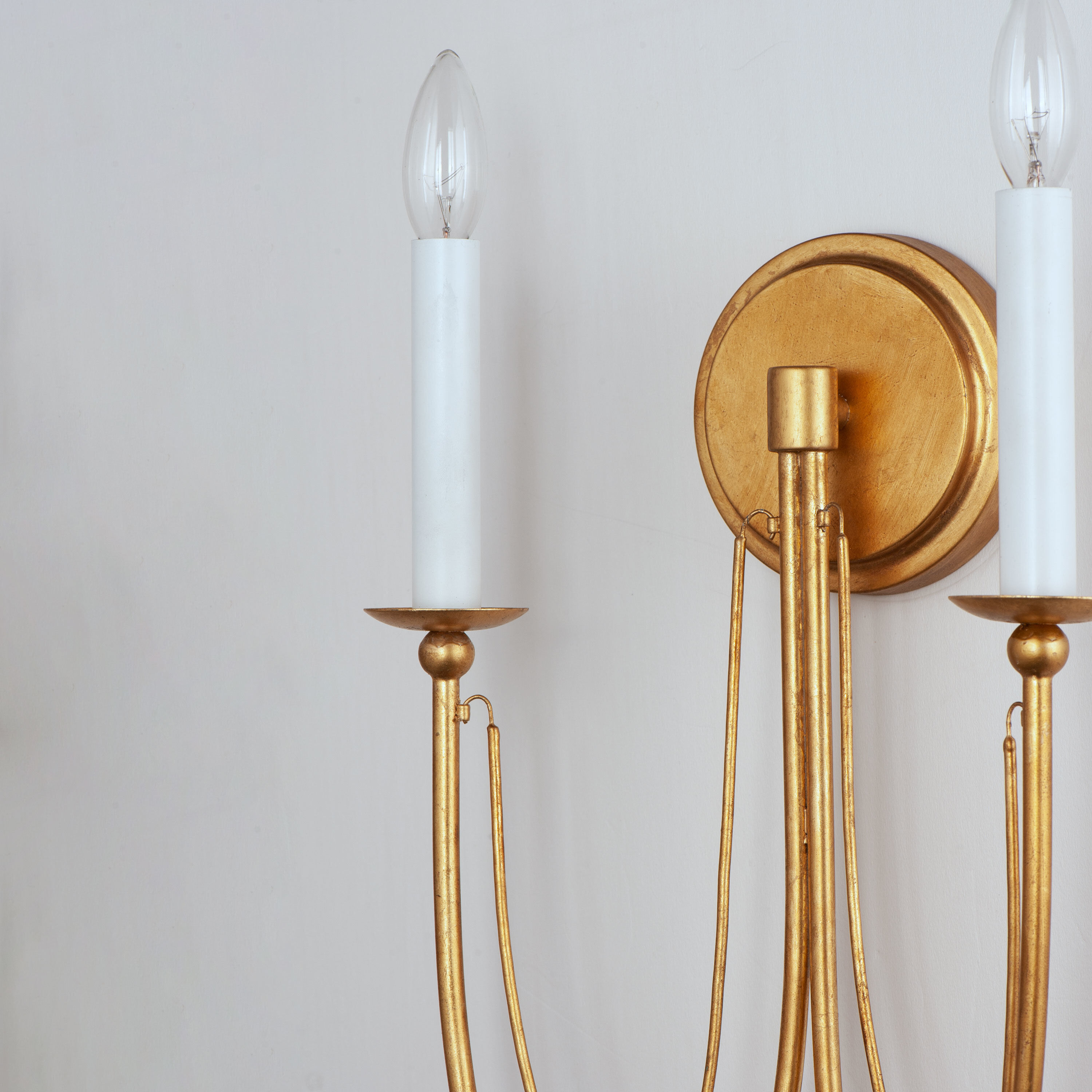 Plumette 2 Light 12 inch Gold Leaf Wall Sconce Wall Light