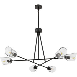 Keppe 6 Light 48 inch Dark Bronze Chandelier Ceiling Light