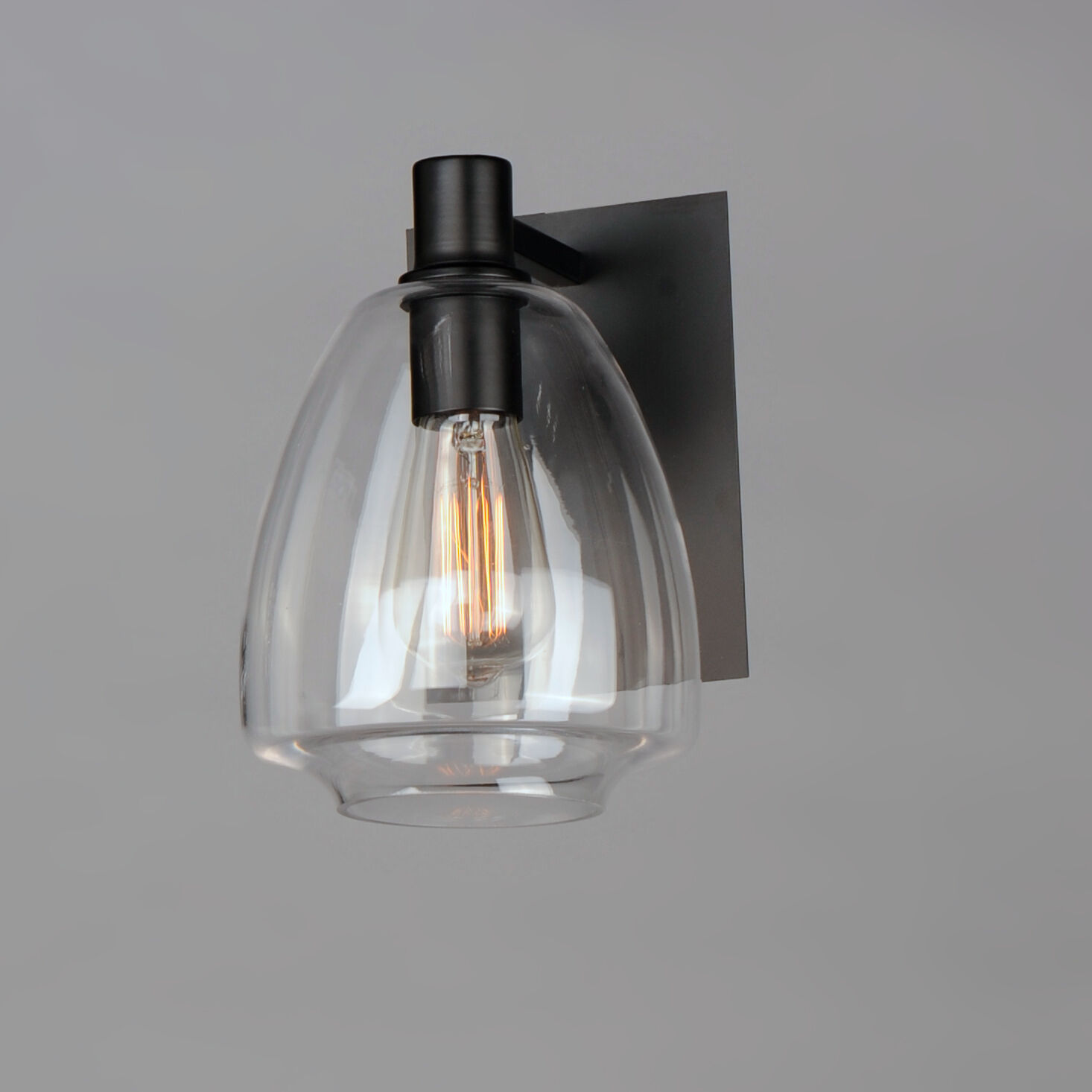 Babylon 1 Light 7 inch Black Wall Sconce Wall Light