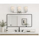 Dart 3 Light 21.25 inch Satin Nickel Bath Vanity Wall Light