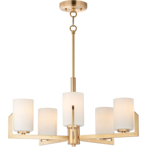 Dart 5 Light 26 inch Satin Brass Chandelier Ceiling Light