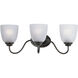 Stefan 3 Light 21.5 inch Oil Rubbed Bronze Bath Vanity Wall Light