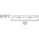 CounterMax 24V Slim Stick 24 LED 12 inch Brushed Aluminum Under Cabinet