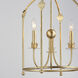 Paloma 3 Light 15 inch Gold Leaf Entry Foyer Pendant Ceiling Light