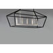 Abode 5 Light 18.5 inch Textured Black and Polished Nickel Single-Tier Chandelier Ceiling Light