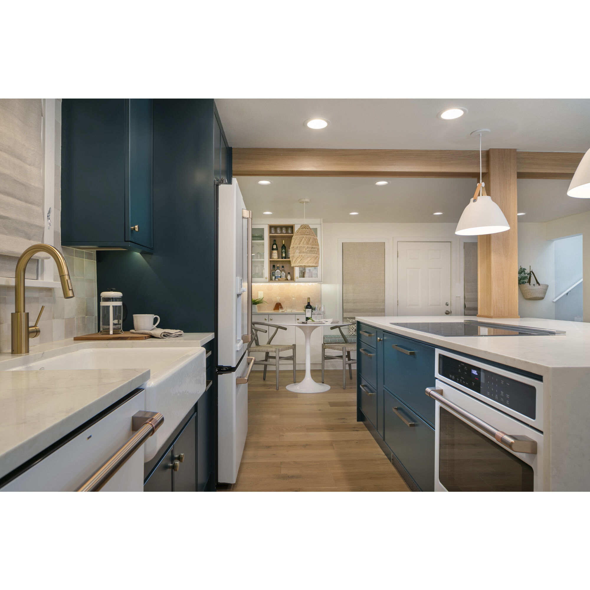 Nordic 1 Light 14.25 inch Tan Leather/White Single Pendant Ceiling Light in Tan Leather and White