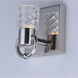 Crystol LED 5 inch Polished Nickel ADA Wall Sconce Wall Light