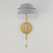 Lucas 1 Light 9.25 inch Natural Aged Brass Wall Sconce Wall Light
