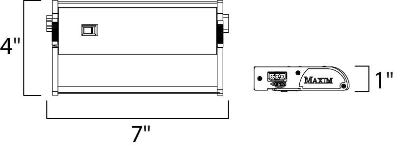 CounterMax MX-L120DC 120 LED 7 inch Metallic Bronze Under Cabinet