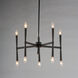Rome 10 Light 23.5 inch Black Chandelier Ceiling Light
